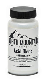 North Mountain Supply AB-4oz acid blend jar with tamper seal for fresh wine making.