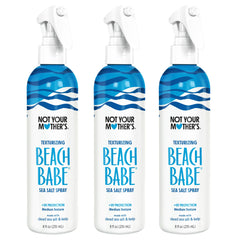 Not Your Mother's Beach Babe Sea Salt Spray 3-pack front view for textured waves.