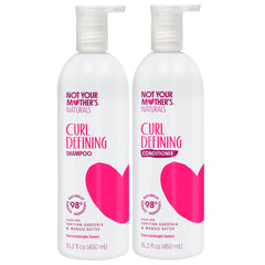 Not Your Mother's Naturals Curl Shampoo bottle shows frizz control for curly hair