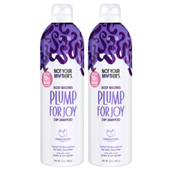 Not Your Mother's Plump for Joy bottle back shows ingredients and waterless formula