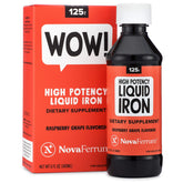 NovaFerrum Wow bottle pour demonstrates easy iron dosing for adults.