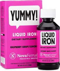 NovaFerrum Yummy bottle pour enables easy iron administration for toddlers.