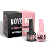 NOVO OVO 2in1 pink bottle adhesion for secure tip bonding and long wear