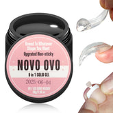 NOVO OVO 8-in-1 solid nail glue bottle enables strong, lasting adhesion for various nail tips.