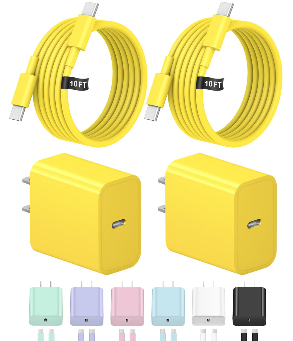 Novobit 10ft USB-C cable for iPhone, ideal for bed-to-desk charging.