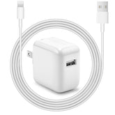 Novobit iPad charger with foldable travel plug for compact travel charging.