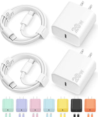 Novobit 20W PD wall charger powering iPhone devices quickly for on-the-go charging.