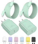 Novobit Type-C charger block 25W front view for rapid charging.