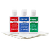Novus Plastic Clean & Shine bottle pour for easy, even application.
