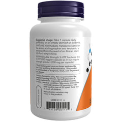 NOW Foods 5-HTP label information highlights certifications and clarity