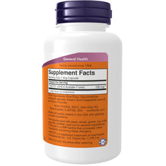 NOW Foods 7-Keto DHEA capsules close-up depicting vegan capsules and dosage