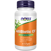 NOW Foods AlliBiotic CF garlic extract bottle for daily immune support