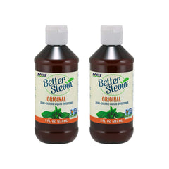 NOW Foods BetterStevia Original Liquid Extract bottle for zero-calorie sweetness in beverages