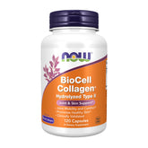 NOW Foods BioCell Collagen bottle front view showcasing joint mobility support