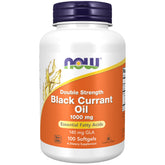 NOW Foods Black Currant Oil softgel bottle for daily convenience.