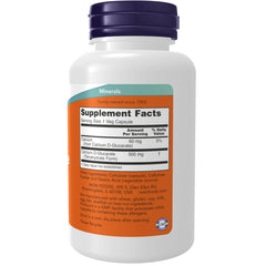 NOW Foods Calcium D-Glucarate capsule closeup for detox support