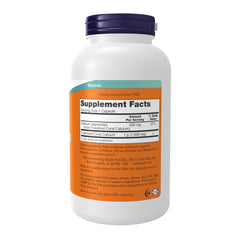 NOW Foods Coral Calcium capsules closeup; easy daily calcium supplementation.