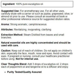 NOW Foods Eucalyptus Essential Oil in a diffuser setup for uplifting aroma.