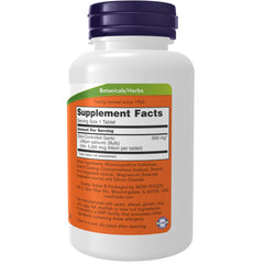 NOW Foods garlic 5000 tablet close-up highlights allicin potential for daily support.