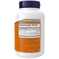 NOW Foods Glutathione 500 mg bottle label shows milk thistle and alpha lipoic acid.