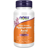 NOW Foods Hyaluronic Acid 100 mg bottle front view for joint support