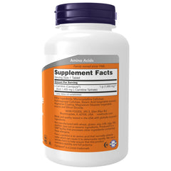 Close-up of NOW Foods L-Carnitine tablets for energy