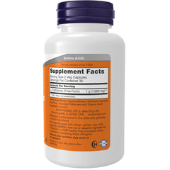 NOW Foods L-Tryptophan capsules closeup suitable for daily wellness routines.