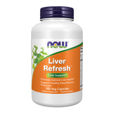 NOW Foods Liver Refresh bottle front view highlighting the liver support formula