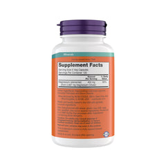 NOW Foods Magnesium Citrate capsules close-up showing powdery texture for easy intake.