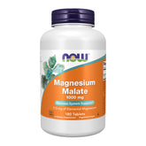 NOW Foods Magnesium Malate 1000 mg bottle highlighting energy support