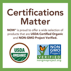 NOW Foods Organic Amaranth packaging USA emphasizes organic, non-GMO sourcing.