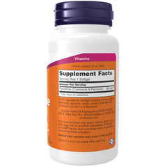 NOW Foods Pantethine 300 mg label shows ingredients for daily wellness