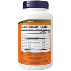 NOW Foods Papaya Enzyme Lozenges mint breath close‑up emphasizing freshness