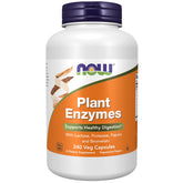 NOW Foods Plant Enzymes lactase capsules support dairy digestion and nutrient availability