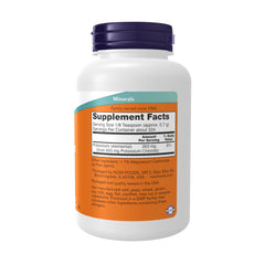 NOW Foods Potassium Chloride Powder scoop shows easy measuring for precise dosing.