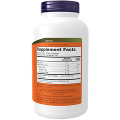 NOW Foods Psyllium Husk capsules close-up showing discreet fiber supplement