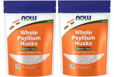 NOW Foods Psyllium Husks Whole packaging for bulk dietary fiber.