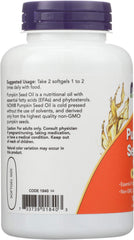 NOW Foods pumpkin seed oil pour image suitable for daily capsule rituals