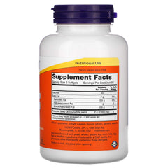 NOW Foods pumpkin seed oil softgels packaging label close-up