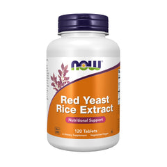 NOW Foods Red Yeast Rice bottle for easy dosing and packaging.