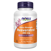 NOW Foods Resveratrol 350 mg capsule front view for daily cellular support