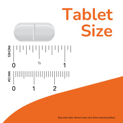 NOW Foods SAMe oval tablet close-up shows easy-to-swallow design.