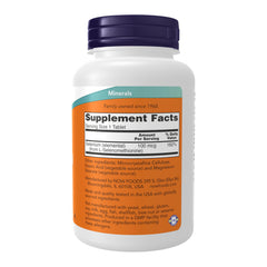 NOW Foods Selenium tablets close-up shows compact, easy-to-swallow daily-use pills