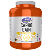 NOW Foods Carbo Gain powder container for quick workout fueling