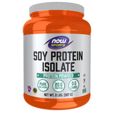 NOW Foods Soy Protein Isolate powder delivers 20 g protein per serving for everyday nutrition.
