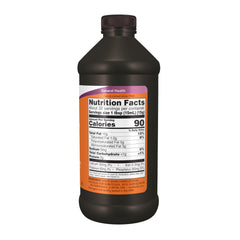 NOW Foods sunflower lecithin liquid pour stream blends into beverages.