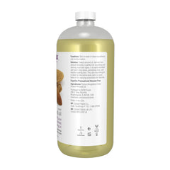 NOW Foods Sweet Almond Oil pour demonstrating easy absorption for smooth skin