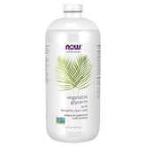 NOW Foods Vegetable Glycerin bottle front view for versatile skincare hydration.