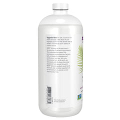 NOW Foods Vegetable Glycerin ingredient label highlights single-ingredient formula.