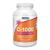 NOW Foods Vitamin C-1000 bottle front showing antioxidant protection for daily use